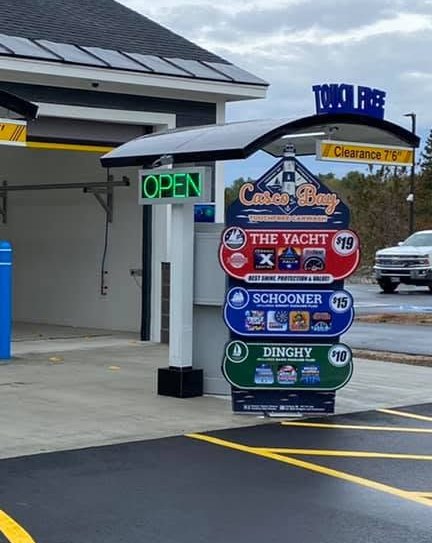 Wash package signage